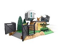 Jurassic World Dominion Minis Giganotosaurus Rampage Playset with 2 Mini Dinosaur Figures and Break Apart Features, Toy Gift Set