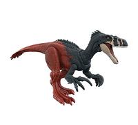 Jurassic World Dominion Roar Strikers Megaraptor Dinosaur Action Figure with Attack Motion and Sound, Toy Gift with Physical and Digital Play