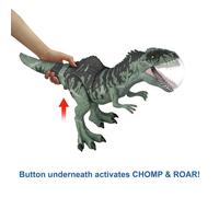 Jurassic World Dominion Strike N' Roar Giant Dino Action Figure - 21in Core Scale with Roaring Attack