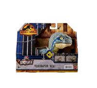 Jurassic World Dominion Uncaged Rowdy Roars Velociraptor Beta Action Figure New