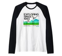 Jurassic World Exploring Since 1993 Raglan Baseball Tee