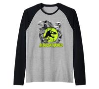 Jurassic World: Fallen Kingdom Dinosaur Collage Raglan Baseball Tee