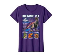 Jurassic World Indominus Rex Schematic T-Shirt, Women, Purple, XX-Large