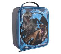 Jurassic World Insulated Lunch Bag, Polyester, Black & Blue