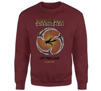 Jurassic World Jurassic Park Life Finds A Way Tour Sweatshirt - Burgundy Burgundy M