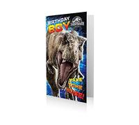 JURASSIC WORLD JW007 Birthday Boy Greeting Card, Multi, 12.8 x 0.2 x 23.2 cm