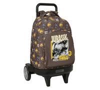 JURASSIC WORLD - Large Backpack with Wheels, Compact Evolution, Removable, Ideal for Children of Different Ages, Comfortable and Versatile, Quality and Resistance, 33 x 22 x 45 cm