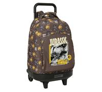 Jurassic World - Large Backpack with Wheels, Compact, Removable, Ideal for Children of Different Ages, Comfortable and Versatile, Quality and Resistance, 33 x 22 x 45 cm