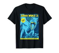 Jurassic World Life Finds A Way Retro Blue Trading Card T-Shirt