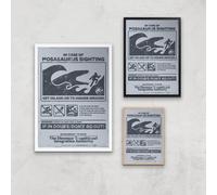 Jurassic World Mosasaurus Sighting Giclee Art Print - A4 - Wooden Frame