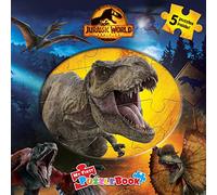 Jurassic World My First Puzzle Book - Jigsaw Puzzles for kids, 10-page board book, 5 puzzles to enjoy