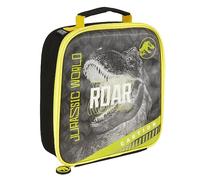 Jurassic World Neon Insulated Lunch Bag with Handle, Official Merchandise by Polar Gear - 600D Polyester Food Cooler, Reusable Food & Drink Thermal Cool Bag for School Nursery Snacks Picnic