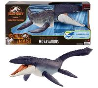 Jurassic World Ocean Protector Mosasaurus Dinosaur Action Figure Sculpted with Movable Joints Made from 1 Pound of Oceanbound Plastic
