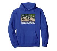 Jurassic World Owen Grady Velociraptor Trainer In The Cage Pullover Hoodie, Adult Unisex, Royal Blue, Medium