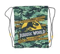 Popgear Jurassic World Park Logo Gym Bag, Kids, One Size, Forest Green, Official Merchandise