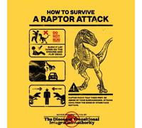 Jurassic World Raptor Attack Survival Guide Unisex T-Shirt - Yellow - M