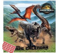 Jurassic World Rebirth Calendar 2026 Movie Square Wall Calendar Gift Jurassic Park Present with Free Organising Stickers Included