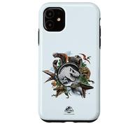 Jurassic World Rebirth Circle Logo Dinosaurs Case for iPhone 11