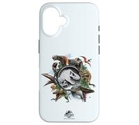 Jurassic World Rebirth Circle Logo Dinosaurs Case for iPhone 16