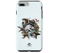 Jurassic World Rebirth Circle Logo Dinosaurs Case for iPhone 7 Plus/8 Plus
