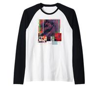 Jurassic World Rebirth Distortus Rex Neon Hybrid Raglan Baseball Tee
