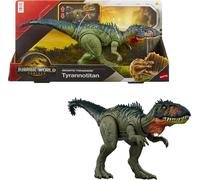 Mattel Jurassic World Rebirth Gigantic Thrashers Tyrannotitian Dinosaur Figure Toy, 2 Tail Activated Rampage Attacks, Digital Play , JCL75