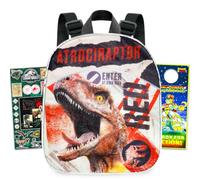 Jurassic World Rebirth Mini Backpack Set - Bundle with 11" Dinosaur Bag | Jurassic World Mini Backpack Water Bottle, Stickers, More | Jurassic Park School Supplies for Kids