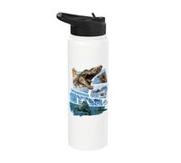 Jurassic World Rebirth Spinosaurus Attack Stainless Steel Insulated Water Bottle