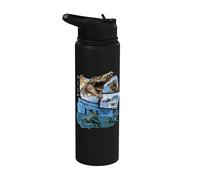 Jurassic World Rebirth Spinosaurus Attack Stainless Steel Insulated Water Bottle