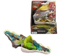 Jurassic World Rebirth Spinosaurus Micro Adventures Compact Playset - Portable Dino Head with 4 Environments & 3 Figures