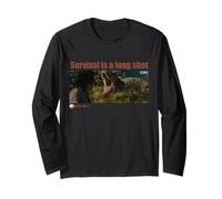 Jurassic World Rebirth Survival is A Long Shot T-Rex Frame Long Sleeve T-Shirt
