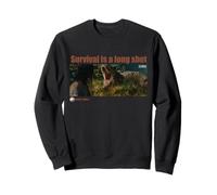Jurassic World Rebirth Survival Is A Long Shot T-Rex Frame Sweatshirt