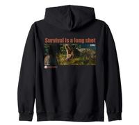 Jurassic World Rebirth Survival Is A Long Shot T-Rex Frame Zip Hoodie
