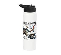 Jurassic World Rebirth Three Elements One Adventure Stainless Steel Insulated Water Bottle