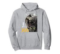 Jurassic World Rebirth Tyrannosaurus Covert Mission Pullover Hoodie, Adult Unisex, Heather Grey, Medium