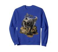 Jurassic World Rebirth Tyrannosaurus On The Attack Sweatshirt, Adult Unisex, Royal Blue, Medium