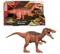 Mattel Jurassic World Rebirth Wild Roar Baryonyx Dinosaur Toy with Tail-Controlled Chomp Multi-Direction Attack & Sound, Posable & Digital Play, JGC79, Brown - Baryonyx