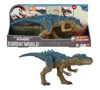 Jurassic World Ruthless Rampagin Allosaurus Dinosaur Toy, Action Figure with Continuous Chomp Attack & Roar Sounds, Button Activated Evolved Battle Spikes, HRX51