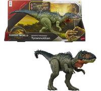 Mattel Jurassic World Rebirth Gigantic Thrashers Tyrannotitian Dinosaur Figure Toy, 2 Tail Activated Rampage Attacks, Digital Play , JCL75