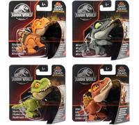 Jurassic World Snap Squad Attitudes Figure Set of 4 - Spinosaurus, Mosasaurus, Tyrannosaurus Rex, Stegosaurus