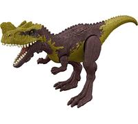 Jurassic World Strike Attack Dinosaur Figure Genyodectes with Movable Joints & Single Strike Feature, Toy Gift with Physical & Digital Play