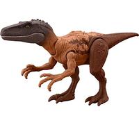 Jurassic World Strike Attack Dinosaur Figure Herrerasurus with Movable Joints & Single Strike Feature, Toy Gift with Physical & Digital Play