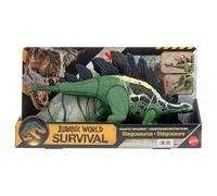 Mattel Jurassic World Dinosaur Figure Toy, Gigantic Thrashers Large Stegosaurus with 2 Attack Action & Evolve Feature, Digital Play, JKL85