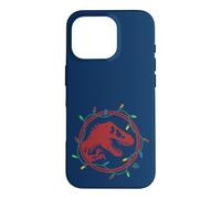 Jurassic World T-Rex Christmas Lights Case for iPhone 16 Pro