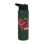 Jurassic World T-Rex Valentine's Day Alpha Stainless Steel Insulated Water Bottle