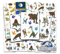 Jurassic World Temporary Tattoo Set for Kids - Dinosaur Party Favors Bundle with 96 Temporary Tattoos for Goodie Bags Plus Bonus Stickers, More | Jurassic World Party Supplies