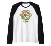 Jurassic World Tis The Season to Roar Brother Raglan Baseball Tee