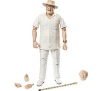 Jurassic World Toys Amber Collection John Hammond 6-in Action Figure Swappable Hands & Head Cane & Hatching Dinosaur Egg Accessories Collectible Gi