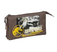 JURASSIC WORLD - Triple Pencil Case, Children's Pencil Case, Ideal for School Age Children, Comfortable and Versatile, Quality and Resistance, 22 x 3 x 12 cm