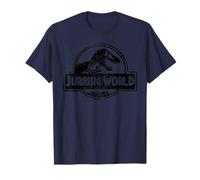 Jurassic World Two Black Spray Paint Logo Graphic T-Shirt T-Shirt